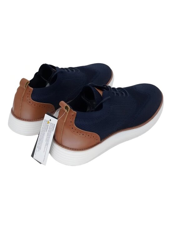 Akademiks Mens’s Olney Wingtip Everyday Oxford Navy Size 11M main image 6